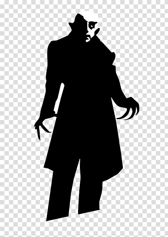 Dracula Nosferatu Silhouette Vampire, sulley transparent background PNG clipart