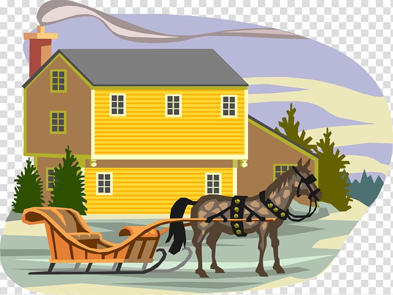 Cartoon , 19th century American western town genre painting transparent background PNG clipart