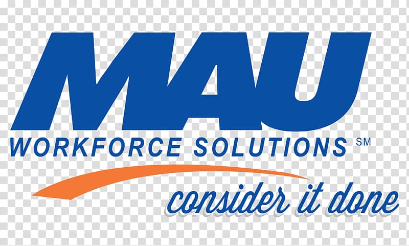 MAU Workforce Solutions Logo Business Labor, hundred days banquet transparent background PNG clipart