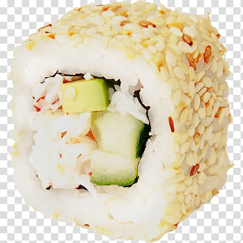 California roll Gimbap Makizushi Sushi Pionersky, sushi transparent background PNG clipart