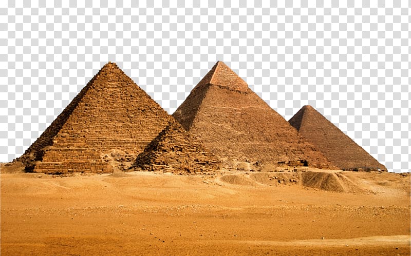 mountain illustration, Great Sphinx of Giza Great Pyramid of Giza Egyptian pyramids Cairo Nile, Pyramid view transparent background PNG clipart