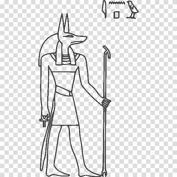 Ancient Egyptian deities Anubis Egyptian hieroglyphs, Anubis transparent background PNG clipart