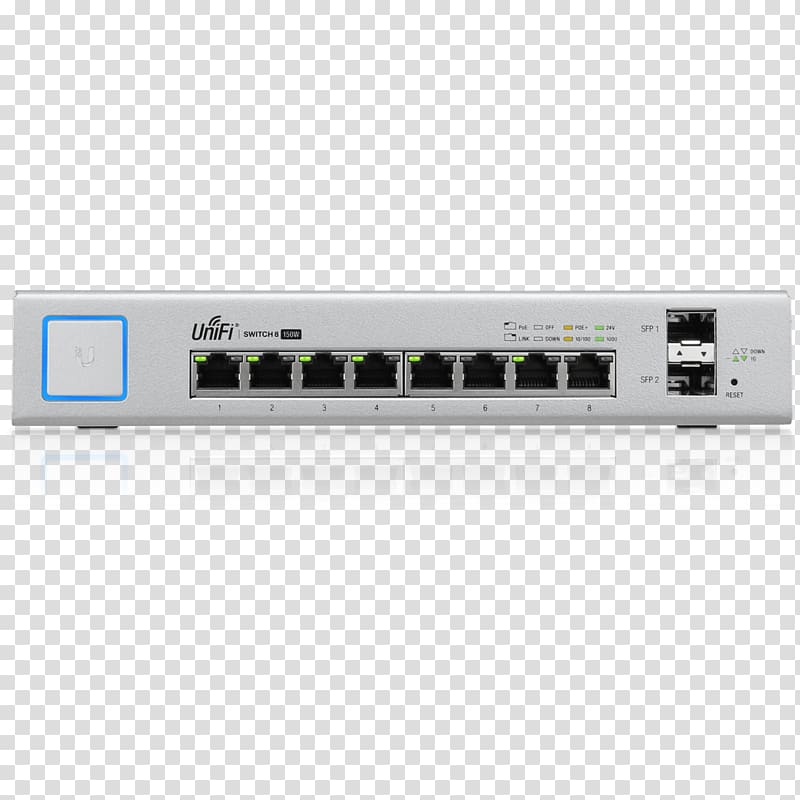 Network switch Ubiquiti Networks Ubiquiti UniFi Switch Power over Ethernet Gigabit Ethernet, others transparent background PNG clipart