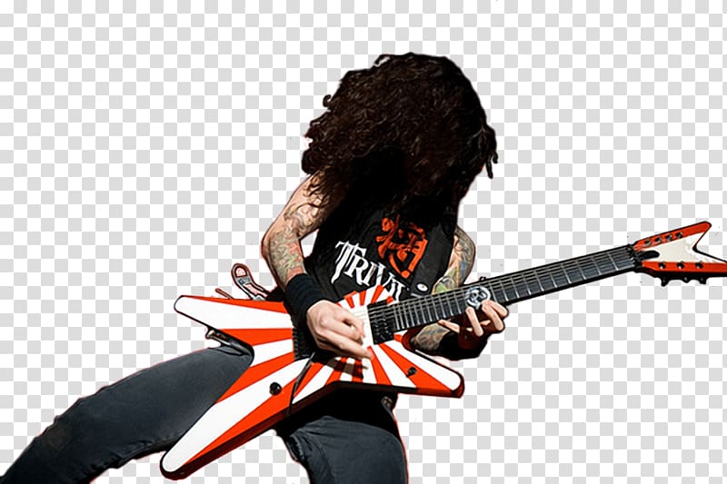 red and white electric guitar, Slash Red White Guitar transparent background PNG clipart