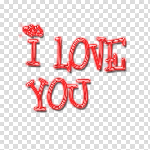 I love you transparent background PNG clipart