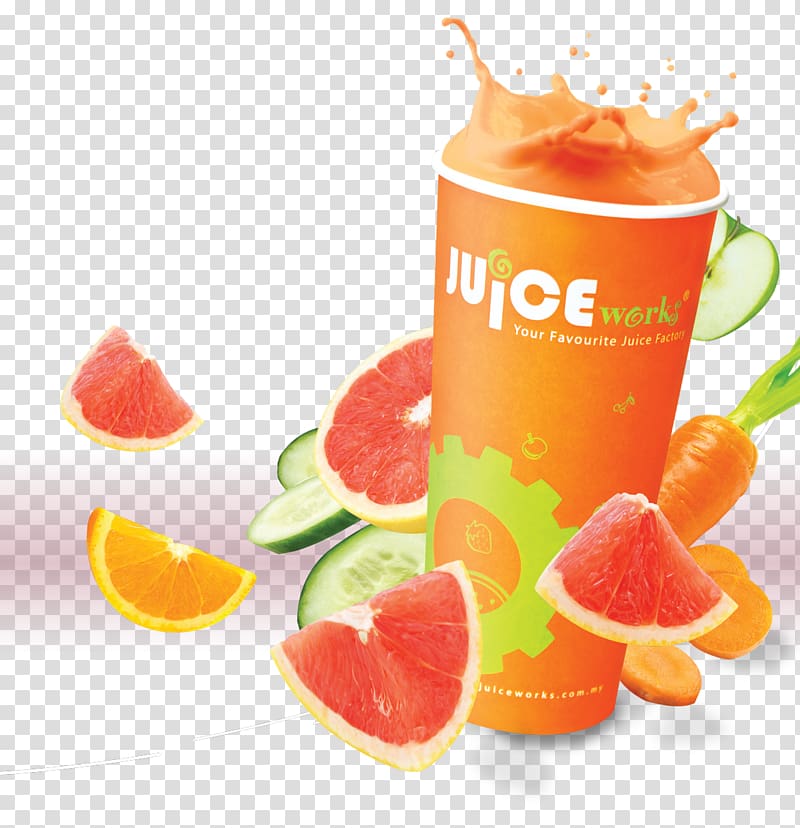 Orange drink Juice Works Non-alcoholic drink Shah Alam, juice transparent background PNG clipart