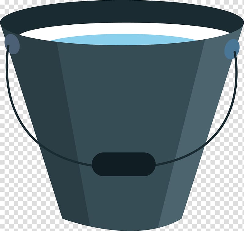 Bucket Water Computer file, Water bucket transparent background PNG clipart