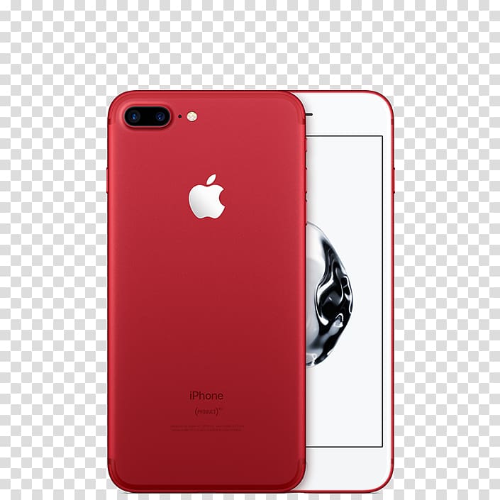 IPhone 8 Plus Telephone Apple Product Red Unlocked, iphone 7 red transparent background PNG clipart