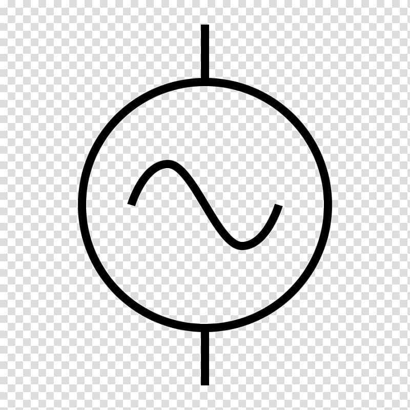 Electronic symbol Alternating current Power Converters Voltage source Electric power, symbol transparent background PNG clipart