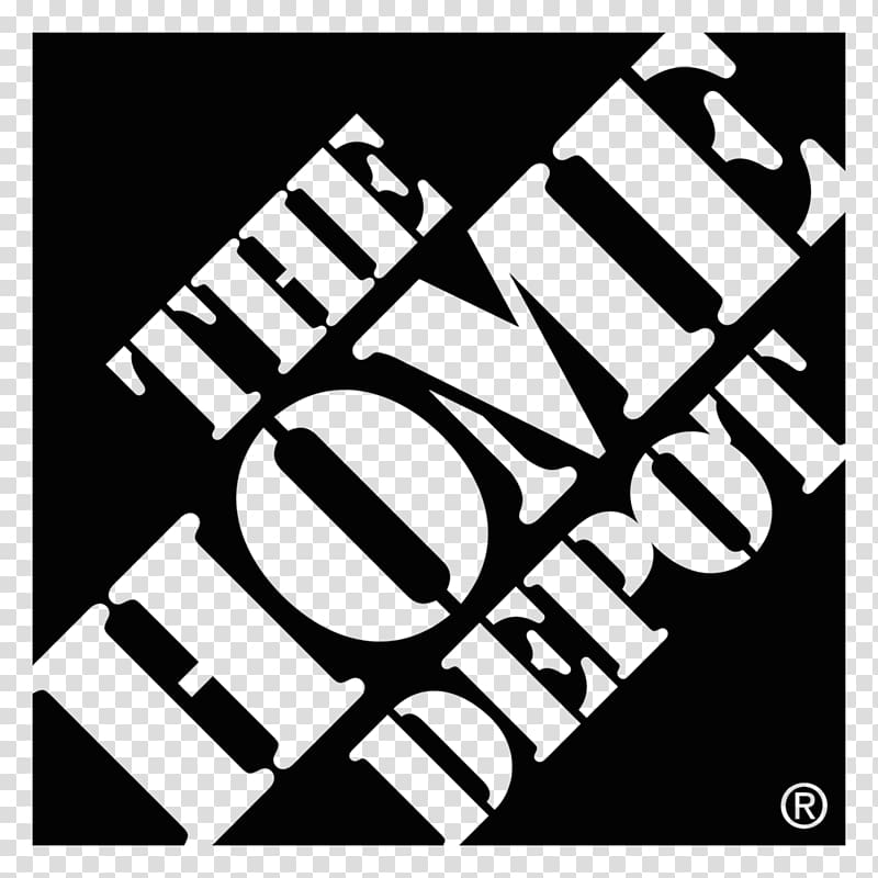 The Home Depot Logo Font, HomeDepot Black Logo transparent background PNG clipart