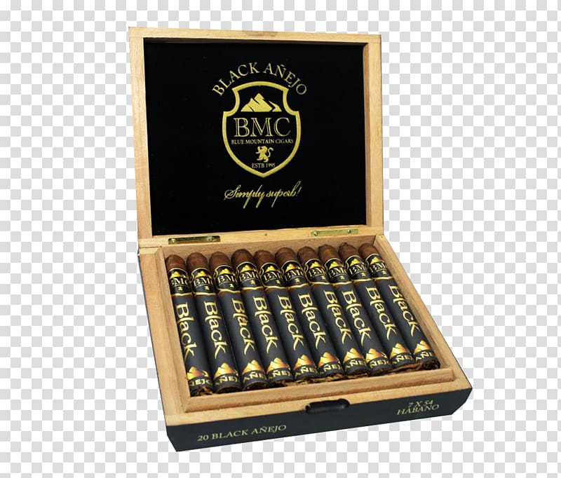 Blue Mountain Cigars Habano Box Nicaragua, black crown cigars transparent background PNG clipart