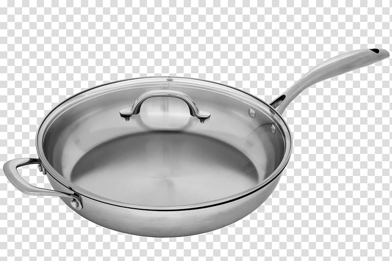 Frying pan Cookware Casserola Stainless steel Sautéing, frying pan transparent background PNG clipart