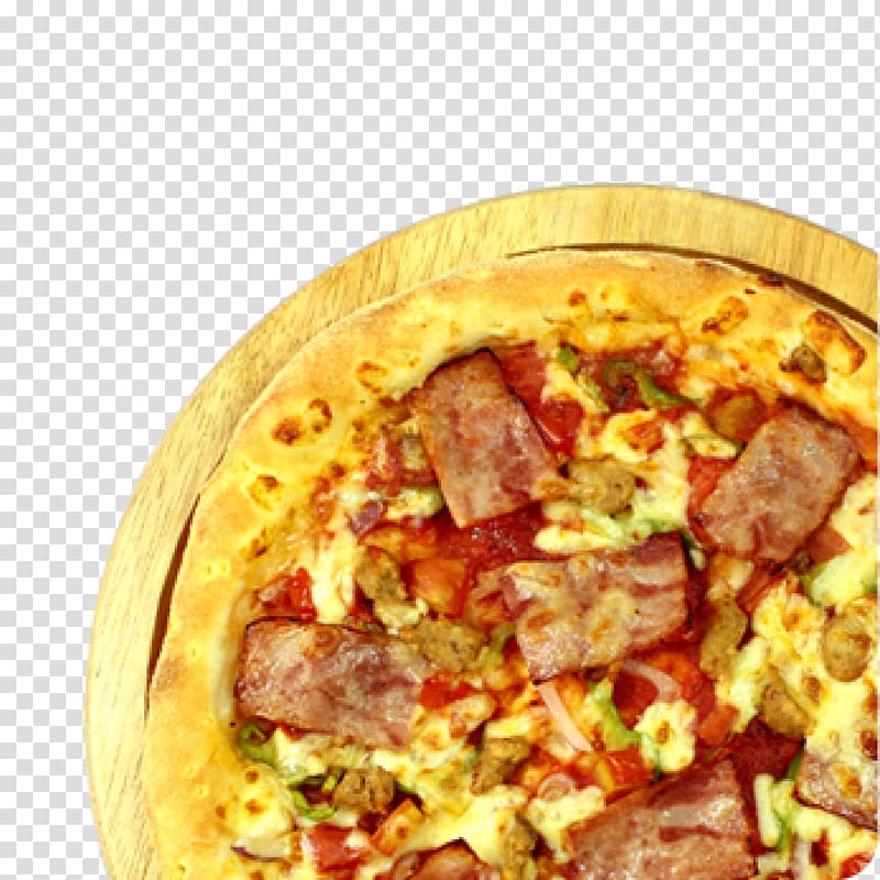 Pizza Bacon Cuisine of the United States Cheese, Pizza bacon transparent background PNG clipart