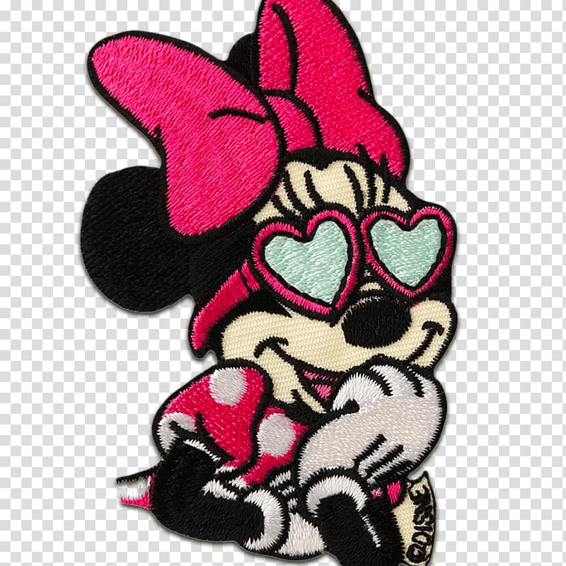 Minnie Mouse Mickey Mouse Embroidery Embroidered patch Iron-on, minnie mouse transparent background PNG clipart