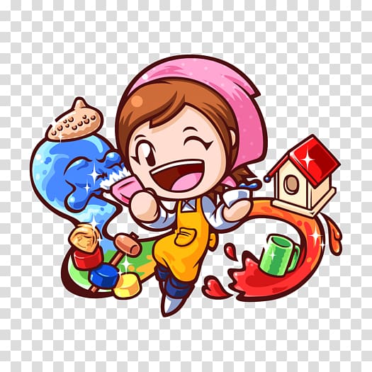 Cooking Mama 5: Bon Appétit! Babysitting Mama Gardening Mama Wii, cooking transparent background PNG clipart