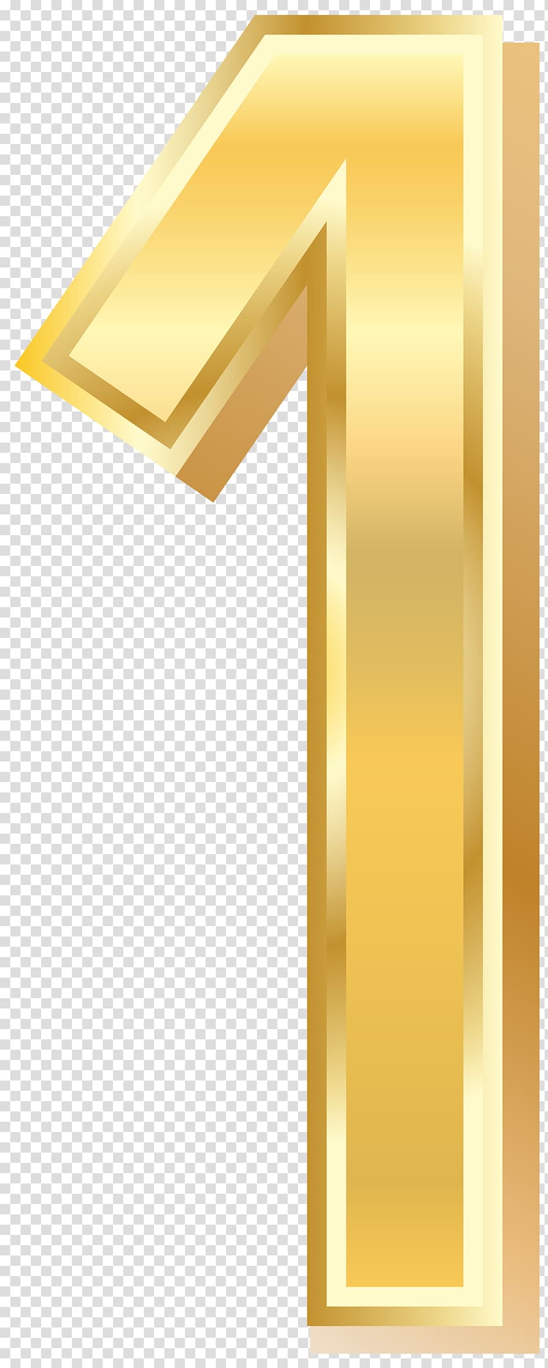 1 number screenshot, Numerical digit Number Decimal Numeral system, Gold Style Number One transparent background PNG clipart