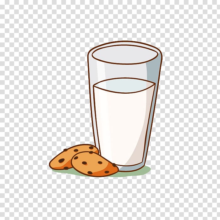 Breakfast Milk Food Cookie, Ahoy Free Milk creative pull transparent background PNG clipart