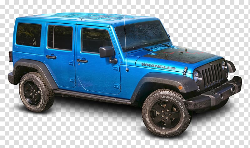 2017 Jeep Wrangler Car Jeep Grand Cherokee Chrysler, Blue Jeep Wrangler Car transparent background PNG clipart