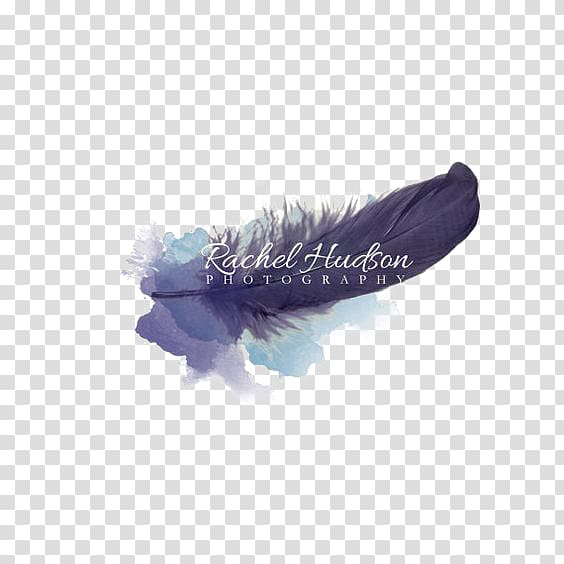 Logo Feather Idea grapher, Blue feathers free button elements transparent background PNG clipart