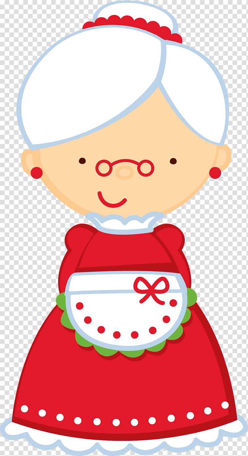 Mrs. Claus Santa Claus , female chef transparent background PNG clipart