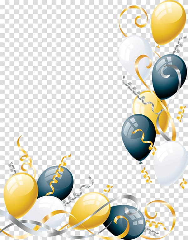 multicolored balloon , Balloon Party Birthday, Party balloons decoration transparent background PNG clipart