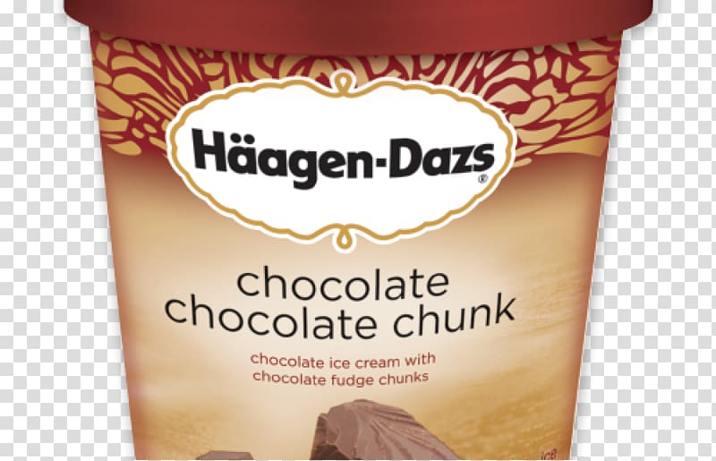 Ice cream Häagen-Dazs Chocolate chip cookie Flavor, peanut chunk transparent background PNG clipart