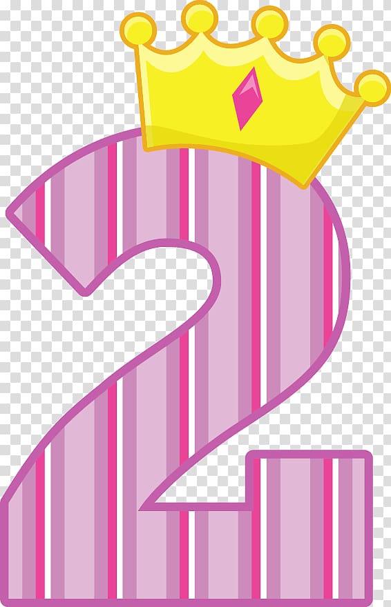 2 with crown , Birthday cake Candle Party , number 2 transparent background PNG clipart