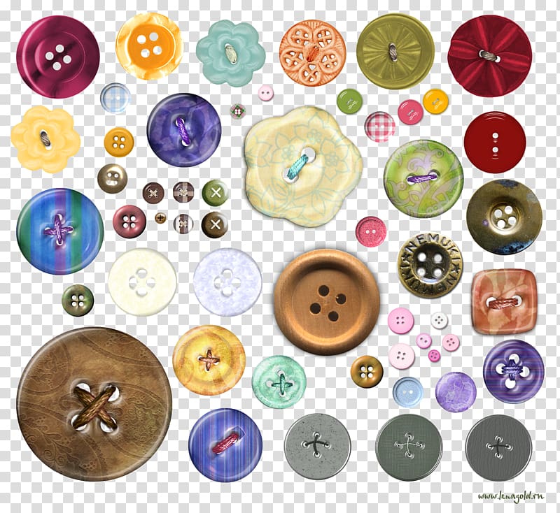 400 Buttons , sew transparent background PNG clipart