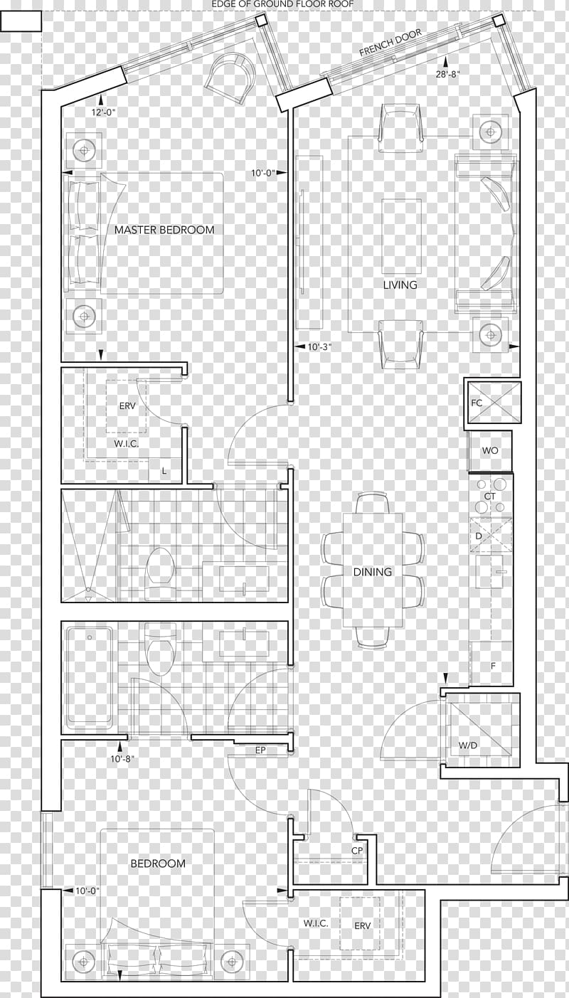 Floor plan Architecture Technical drawing, design transparent background PNG clipart