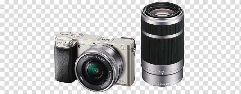 Sony α6000 Sony α7 II Mirrorless interchangeable-lens camera Camera lens Zoom lens, camera lens transparent background PNG clipart