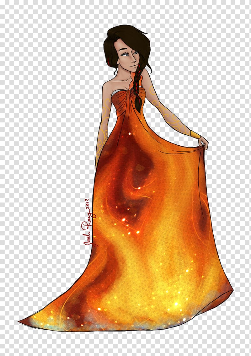 Katniss Everdeen Drawing Girl on Fire, girl transparent background PNG clipart