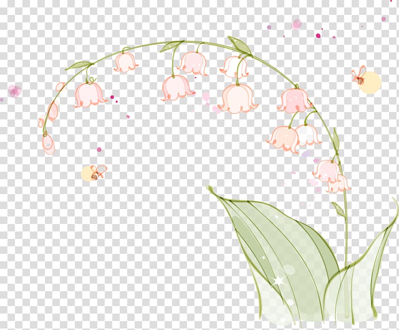 Floral design Lily of the valley Drawing, lily of the valley transparent background PNG clipart