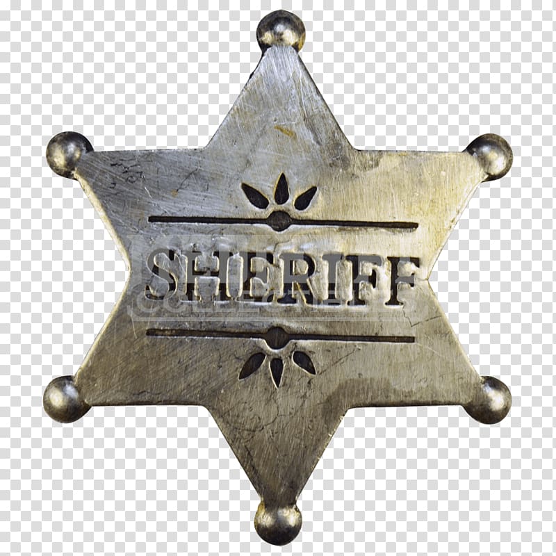 American frontier Sheriff Badge Police , Sheriff transparent background PNG clipart