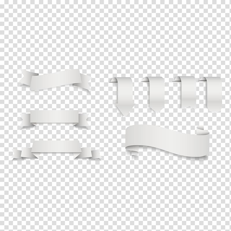 white ribbon , Black and white White ribbon, white ribbon transparent background PNG clipart