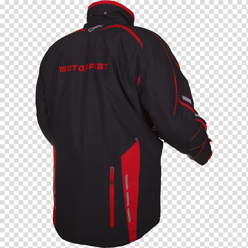 More Freakin Power Sports Fan Jersey Jacket Sleeve Outerwear, red jacket transparent background PNG clipart