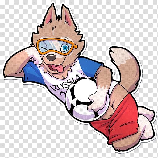 Zabivaka 2018 World Cup Sticker , zabivaka mascot transparent background PNG clipart