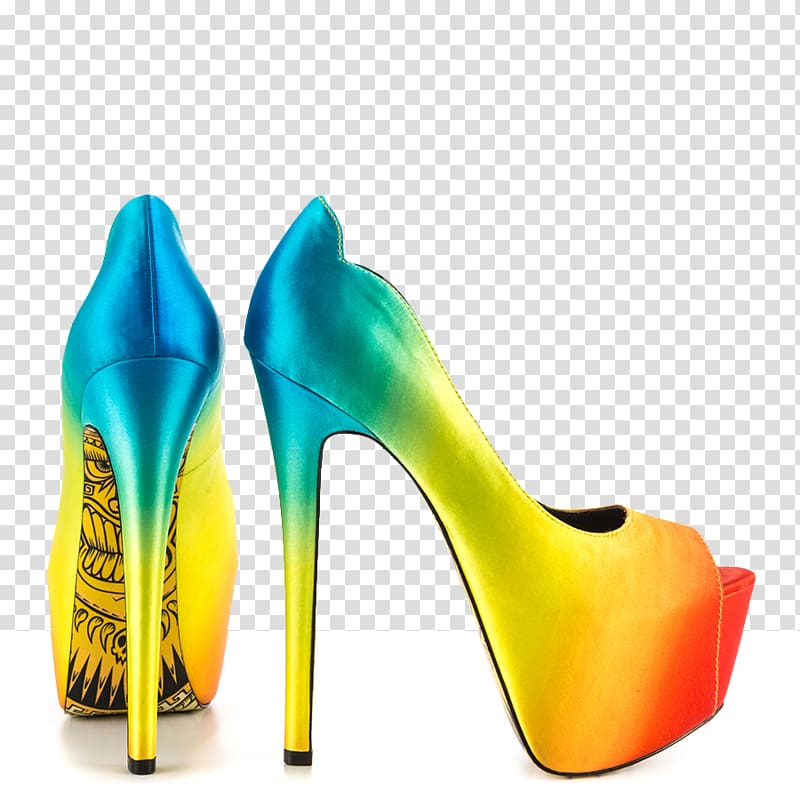 Slipper High-heeled shoe Fashion Absatz, rave lights transparent background PNG clipart