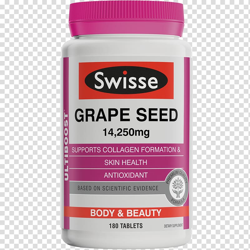 Dietary supplement Grape seed extract Tablet Swisse Capsule, tablet transparent background PNG clipart
