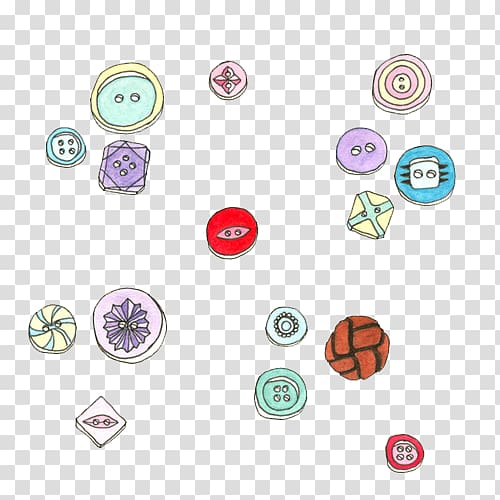 Cartoon Button, All kinds of beautiful buttons transparent background PNG clipart