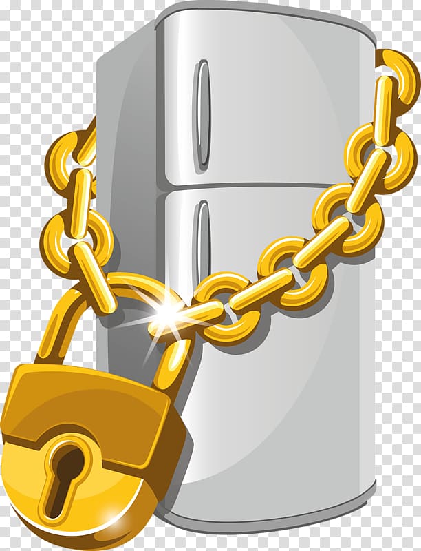 Refrigerator Lock , Locked refrigerator transparent background PNG clipart
