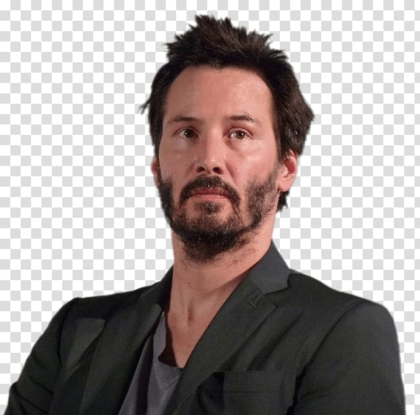 man in black suit jacket, Keanu Reeves Grey Suit transparent background PNG clipart