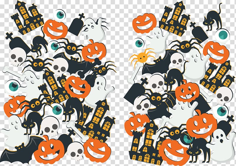 Euclidean Halloween, European and American holiday Halloween element transparent background PNG clipart