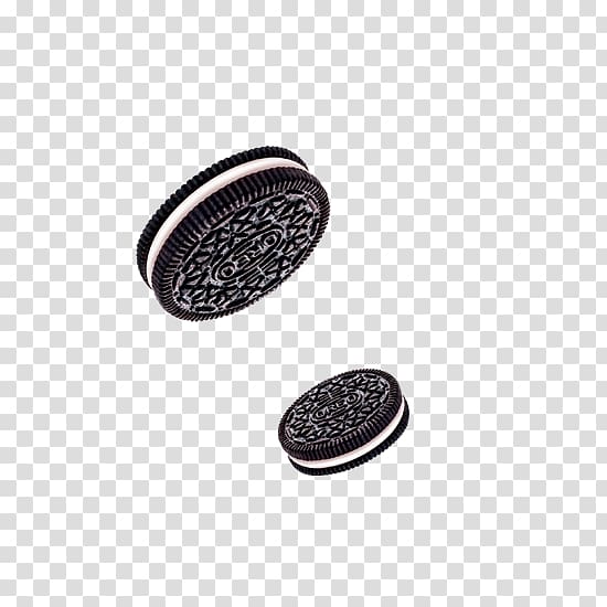 two Oreo cookies, Macaron Waffle Biscuit Cookie, Black Oreo biscuit transparent background PNG clipart