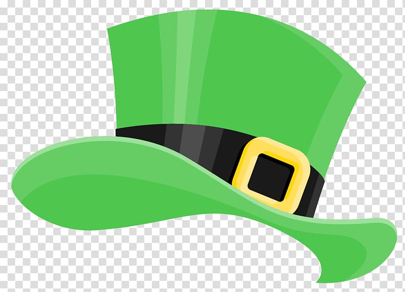 green and black St. Patrick hat illustration, Saint Patrick\'s Day Hat Shamrock , St Patrick Hat transparent background PNG clipart