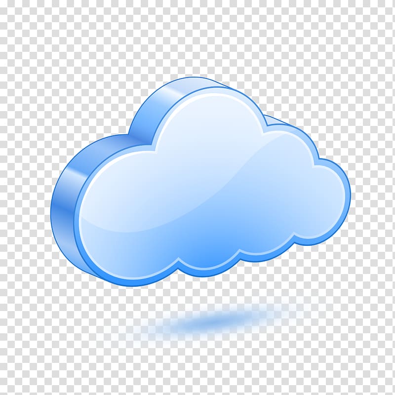 Cloud computing Cloud storage Infrastructure as a service, Blue Solid clouds transparent background PNG clipart