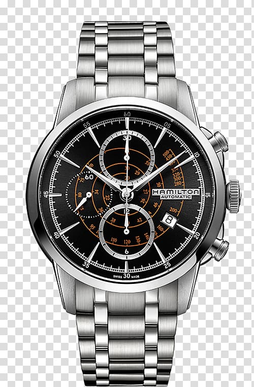 Hamilton Watch Company Rail transport Chronograph Railroad chronometer, watch transparent background PNG clipart