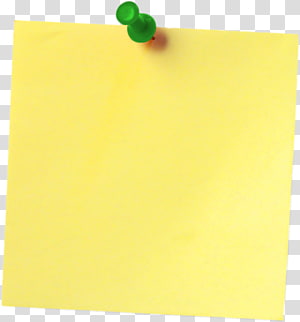 Blank yellow post it note, Paper Post-it note Material Yellow, sticky notes  transparent background PNG clipart