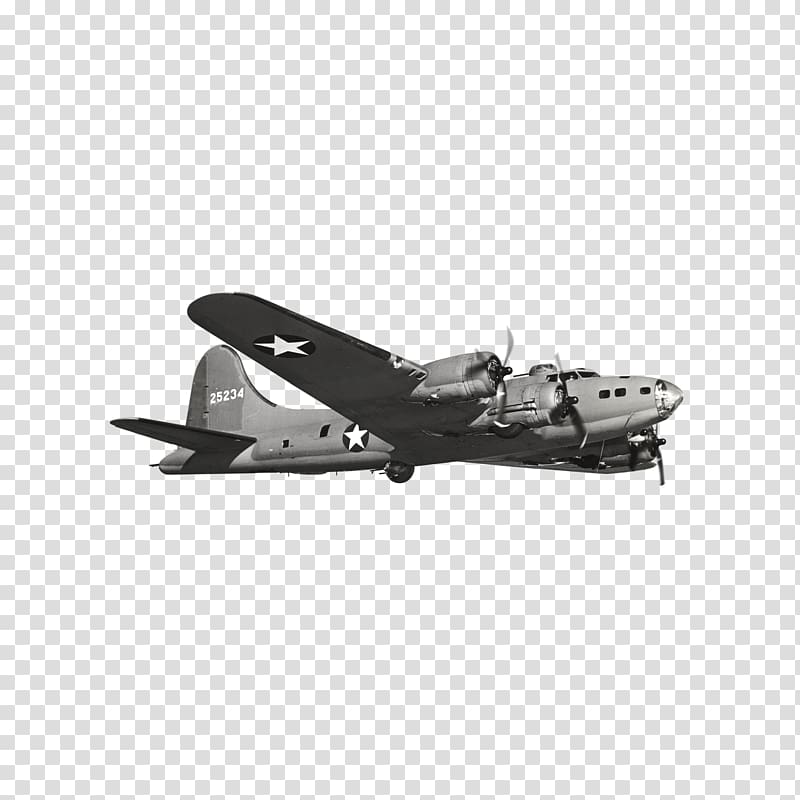 Boeing B-17 Flying Fortress Airplane Aircraft B-17E Bomber, war plane transparent background PNG clipart