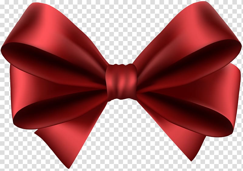 red ribbon illustration, Red , Red Bow transparent background PNG clipart