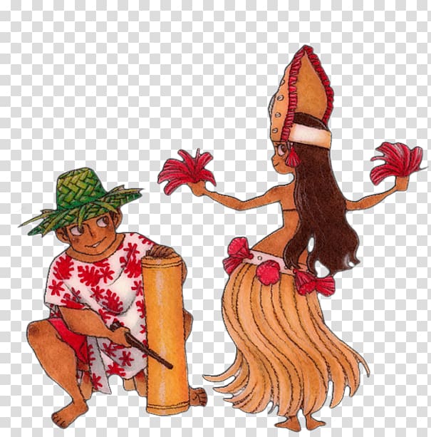 Tahiti Hula Dance Hawaii, painting transparent background PNG clipart